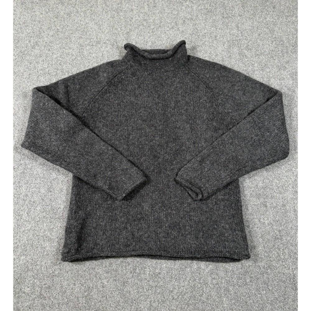 Vintage 90s Eastern Mountain Sports 100% Wool Sweater Made in Hong Kong Small